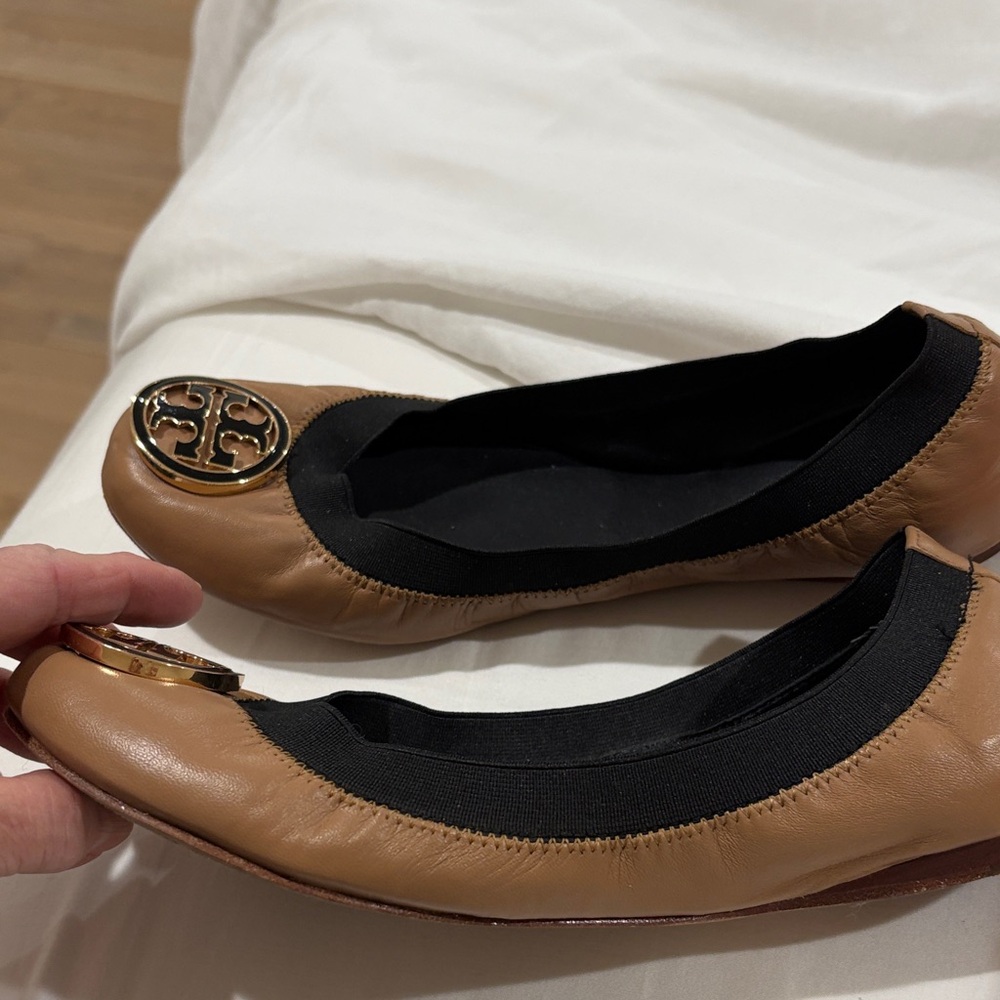 Tory Burch Black and Brown Women's Loafers - Picture 4 of 6